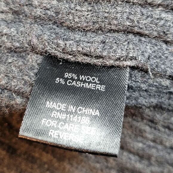 Catherine Malandrino Wool Cashmere Sweater Longline Cardigan Duster Charcoal - Picture 12 of 15